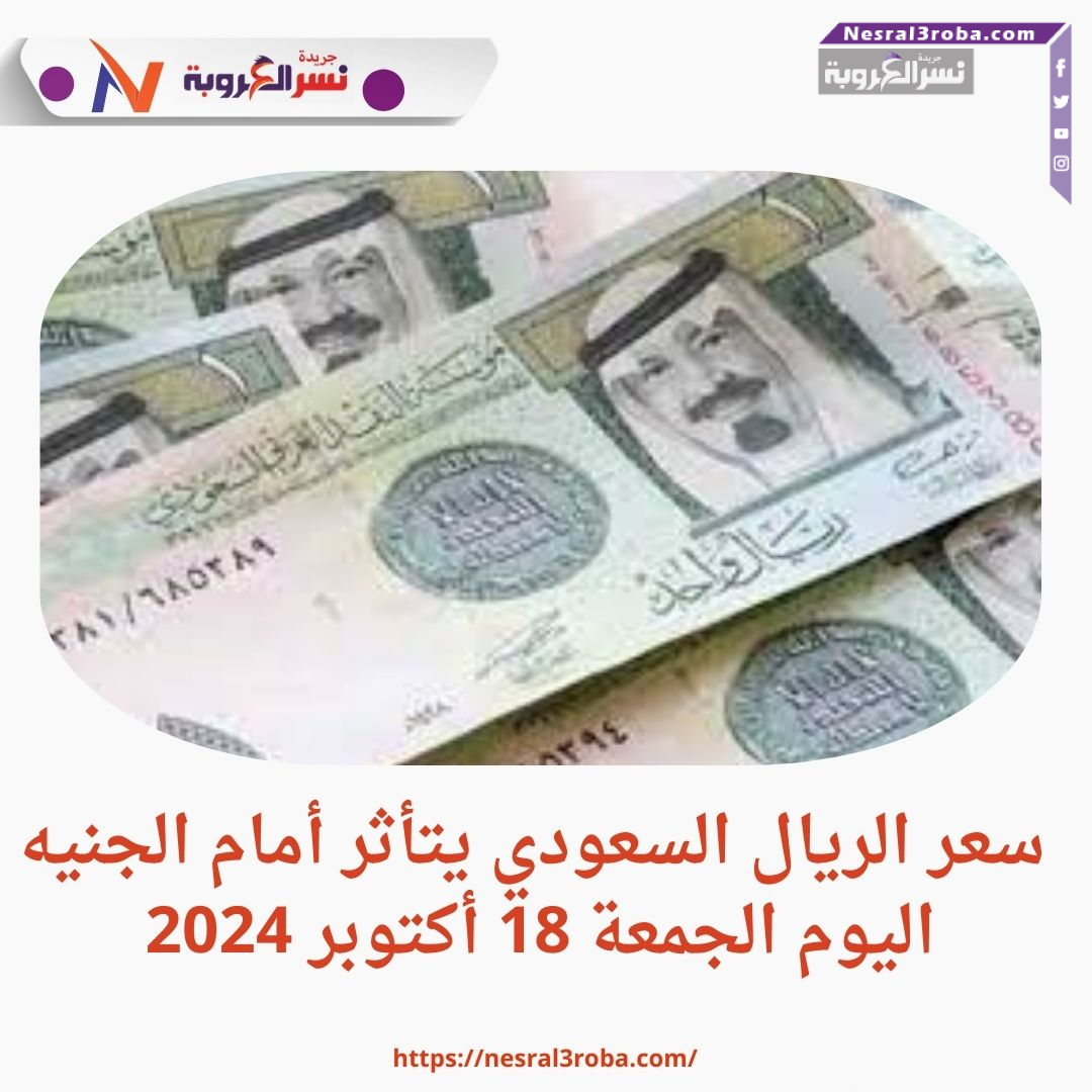 سعر الريال السعودي يتأثر أمام الجنيه اليوم الجمعة 18 أكتوبر 2024