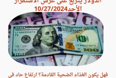 سعر الدولار اليوم في سوريا الأحد 27 أكتوبر 2024..ارتفاع حاد في أسعار المواد الغذائية يهدد جيوب السوريين.