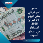 سعر الدولار في لبنان اليوم - 24 فبراير 2025: استقرار في أسعار الصرف