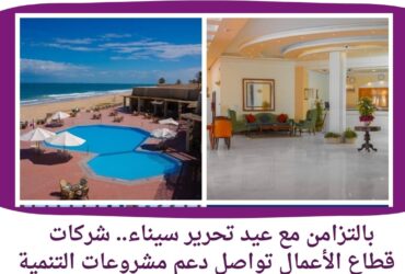 بالتزامن مع عيد تحرير سيناء.. شركات قطاع الأعمال تواصل دعم مشروعات التنمية في أرض الفيروز