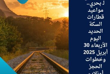 🚆 من قبلي لـ بحري.. مواعيد قطارات السكة الحديد اليوم الأربعاء 30 أبريل 2025 وخطوات الحجز أونلاين