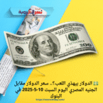 💵 الدولار بيهدّي اللعب؟.. سعر الدولار مقابل الجنيه المصري اليوم السبت 10-5-2025 في البنوك