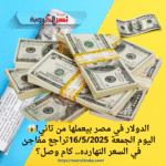 الدولار في مصر بيعملها من تاني!😱 اليوم الجمعة 16/5/2025تراجع مفاجئ في السعر النهارده.. كام وصل؟