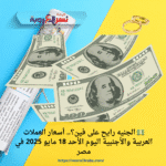 💵 الجنيه رايح على فين؟.. أسعار العملات العربية والأجنبية اليوم الأحد 18 مايو 2025 في مصر
