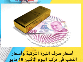 أسعار صرف الليرة التركية وأسعار الذهب في تركيا اليوم الإثنين 19 مايو 2025