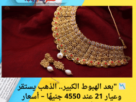 📉 "بعد الهبوط الكبير.. الذهب يستقر وعيار 21 عند 4550 جنيهًا – أسعار اليوم الأربعاء 21 مايو 2025"
