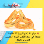 💥 عيار 21 بكامِ النهاردة؟ مفاجأة جديدة في سعر الذهب اليوم الخميس 22 مايو 2025