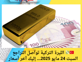 🇹🇷💸 الليرة التركية تواصل التراجع السبت 24 مايو 2025… إليك آخر أسعار الصرف والذهب اليوم في تركيا! ✨