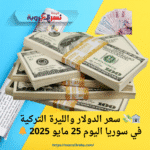 🏦💸 سعر الدولار والليرة التركية في سوريا اليوم 25 مايو 2025 🔔