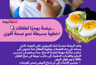 🍳 بيضة يوميًا لطفلك... خطوة بسيطة نحو صحة أقوى!