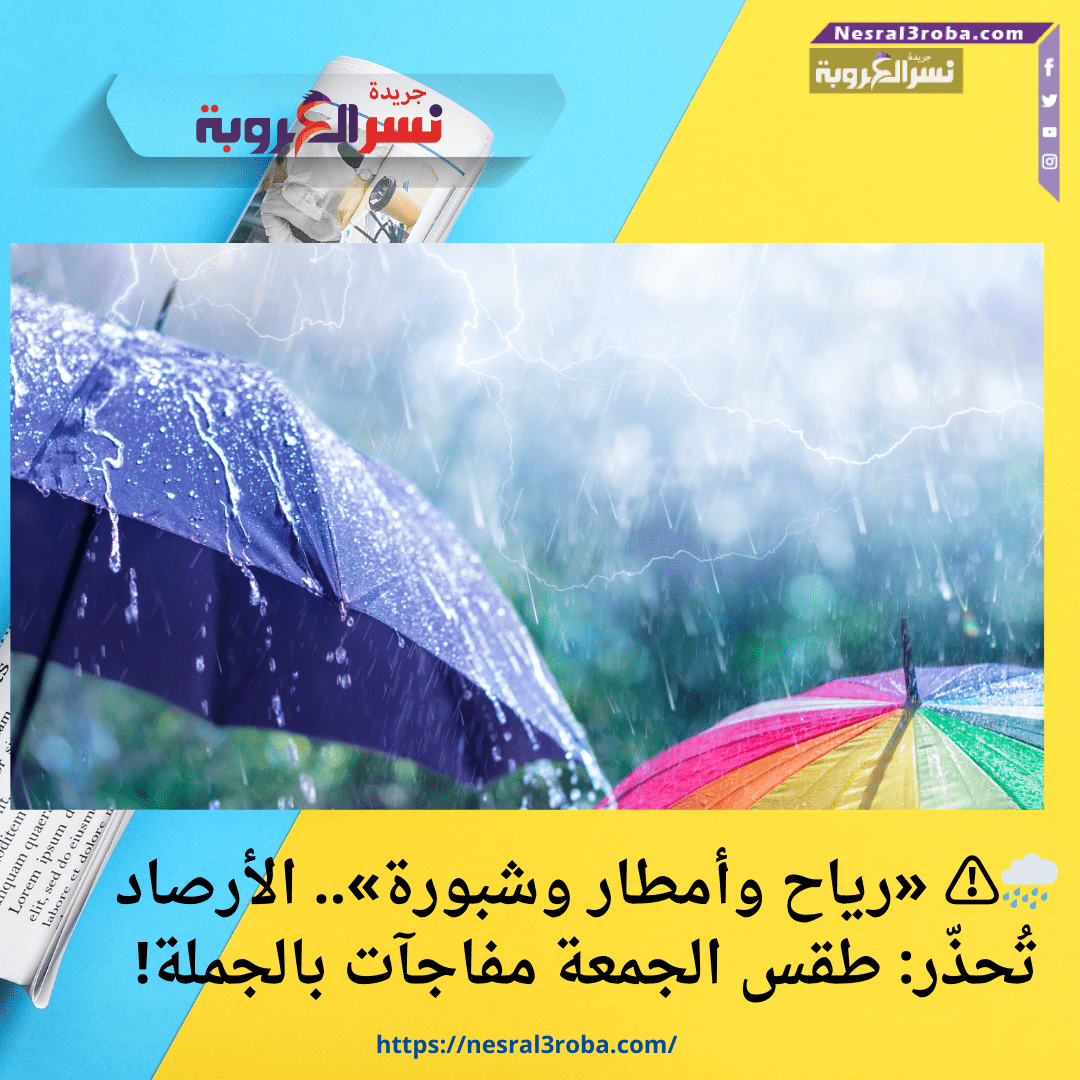 🌧️⚠️ «رياح وأمطار وشبورة».. الأرصاد تُحذّر: طقس الجمعة مفاجآت بالجملة!