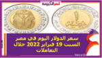 سعر الدولار اليوم في مصر السبت 19 فبراير 2022 خلال التعاملات