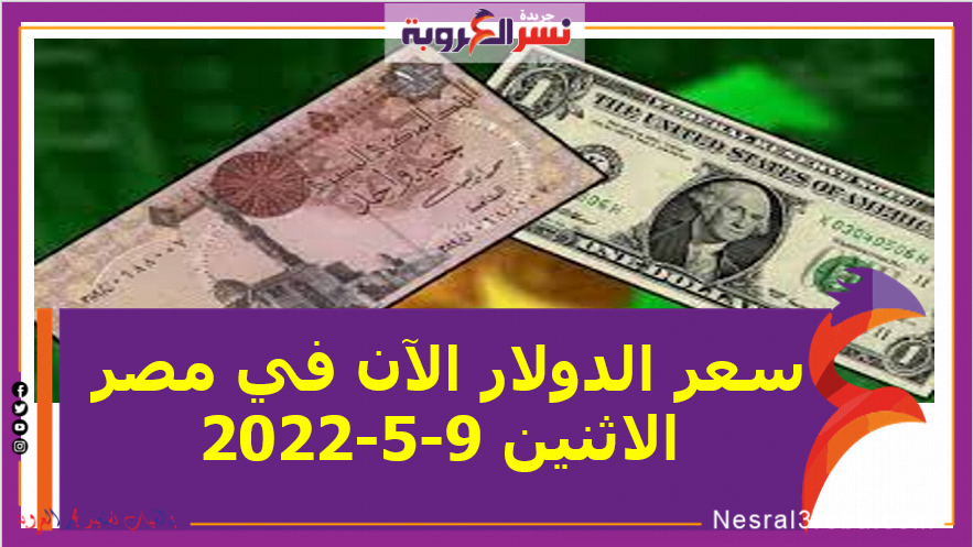 سعر الدولار في مصر الاثنين 9-5-2022 خلال التعاملات