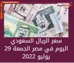 سعر صرف الريال السعودي اليوم في مصر الجمعة 29 يوليو 2022.. اختلاف الأسعار