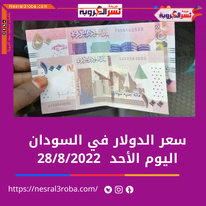 الدولار في السودان الأحد 28 أغسطس 2022.. دى البنك المركزي خلال تداولات