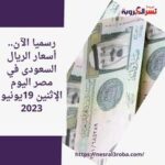 رسميا الآن.. أسعار الريال السعودى في مصر اليوم الإثنين 19يونيو 2023