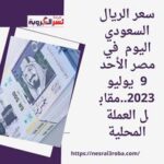 سعر الريال السعودي اليوم في مصر الأحد 9 يوليو 2023..مقابل العملة المحلية