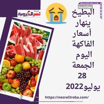 البطيخ ينهار .. أسعار الفاكهة اليوم الجمعة 28 يوليو2022