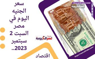 سعر الدولار اليوم في مصر السبت 2 سبتمبر 2023..بالتزامن مع الإجازة الأسبوعية للبنوك