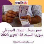 سعر صرف الدولار اليوم في سوريا السبت 28 أكتوبر 2023..استقرار الأخضر في المصرف المركزي