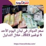 سعر الدولار في لبنان اليوم الأحد 5 نوفمبر 2023.. خلال التداول