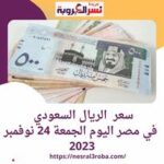 سعر صرف الريال السعودي أمام الجنيه المصري اليوم الجمعة 24 نوفمبر 2023