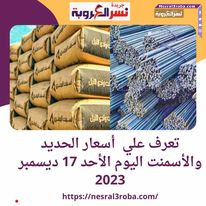 تعرف علي أسعار الحديد والأسمنت اليوم الأحد 17 ديسمبر 2023