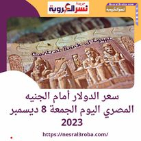 سعر الدولار اليوم مقابل الجنيه في مصر الجمعة 8 ديسمبر 2023