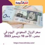 سعر الريال السعودى اليوم في مصر.. الأحد 10-12-2023 خلال التعاملات