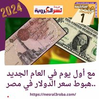 مع أول يوم في العام الجديد ..هبوط سعر الدولار في مصر اليوم الاثنين 1 - 1 - 2024 بالسوق السوداء