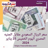 سعر الريال السعودي مقابل الجنيه المصري اليوم الخميس 25 يناير 2024