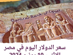 سعر الدولار اليوم في مصر الإثنين 10 يونيو 2024.. داخل البنوك وشركات