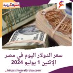 سعر الدولار اليوم في مصر الإثنين 1 يوليو 2024..