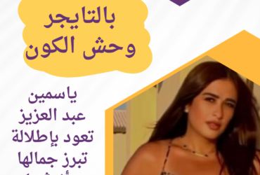 ياسمين عبدالعزيز تتألق بإطلالة جميلة