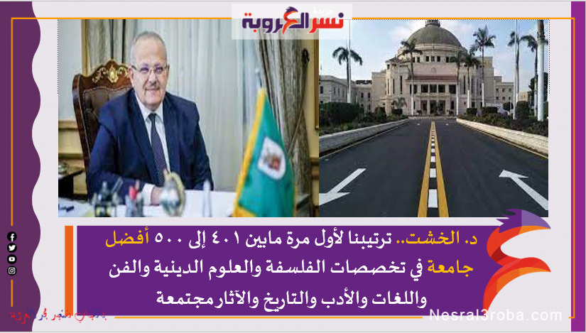 جامعة القاهرة ..الجامعة المصرية الوحيدة ضمن الافضل 500 عالميا في قطاع الآداب والعلوم الإنسانية