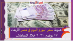 هبوط سعر اليورو اليوم في مصر الأربعاء 17 نوفمبر 2021 خلال التعاملات