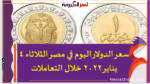 سعر الدولار اليوم في مصر الثلاثاء 4 يناير 2022 خلال التعاملات