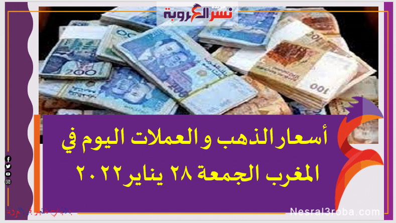 أسعار العملات اليوم في المغرب الجمعة 28 يناير 2022