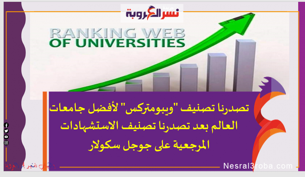 جامعة القاهرة الأولى على الجامعات المصرية في تصنيف "ويبومتركس" لأفضل جامعات العالم بين 30 ألف جامعة.