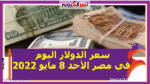 شهد استقرار سعر عملة الدولار الأمريكى مقابل الجنيه المصري خلال التعاملات اليوم في مصر، الأحد 8 مايو/أيار 2022، على شاشة البنك المركزي، ومواقع البنوك الحكومية والخاصة.