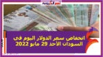 انخفاض سعر الدولار اليوم في السودان الأحد 29 مايو 2022..خلال التعاملات