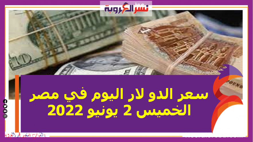 سعر الدو لار اليوم في مصر الخميس 2 يونيو 2022.. خلال التعاملات