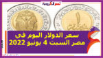 سعر الدولار اليوم في مصر السبت 4 يونيو 2022.. خلال التعاملات