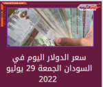 سعر الدولار اليوم في السودان الجمعة 29 يوليو 2022..خلال تعاملات الجمعة