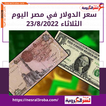 سعر الدولار اليوم في مصر الثلاثاء 23 أغسطس 2022.. بالبنك المركزي