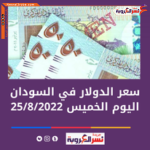 تعرف على سعر الدولار في السودان الخميس 25 أغسطس 2022.. بالبنوك