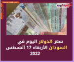 سعر الدولار اليوم في السودان الأربعاء 17 أغسطس 2022.. خلال التداول