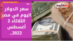 سعر الدولار اليوم في مصر الثلاثاء 2 أغسطس 2022.. بالبنك المركزي والبنوك الحكومية والخاصة.