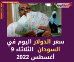 سعر الدولار اليوم في السودان الثلاثاء 9 أغسطس 2022..خلال التداول