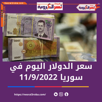 سعر الدولار اليوم في سوريا الأحد 11 سبتمبر 2022.. داخل السوق الموازية